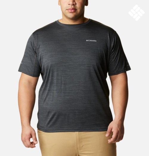 Men's Columbia Alpine Chill Zero Short Sleeve Crew T Shirts Black | Plus Size CA-C534A